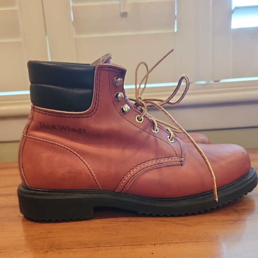 Red Wing Steel Toe Leather Boots